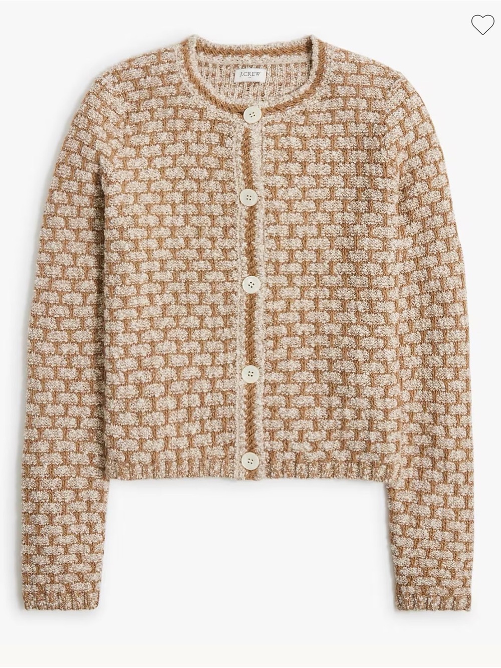 NWOT J. Crew Tweed cardigan sweater lady jacket XXL
